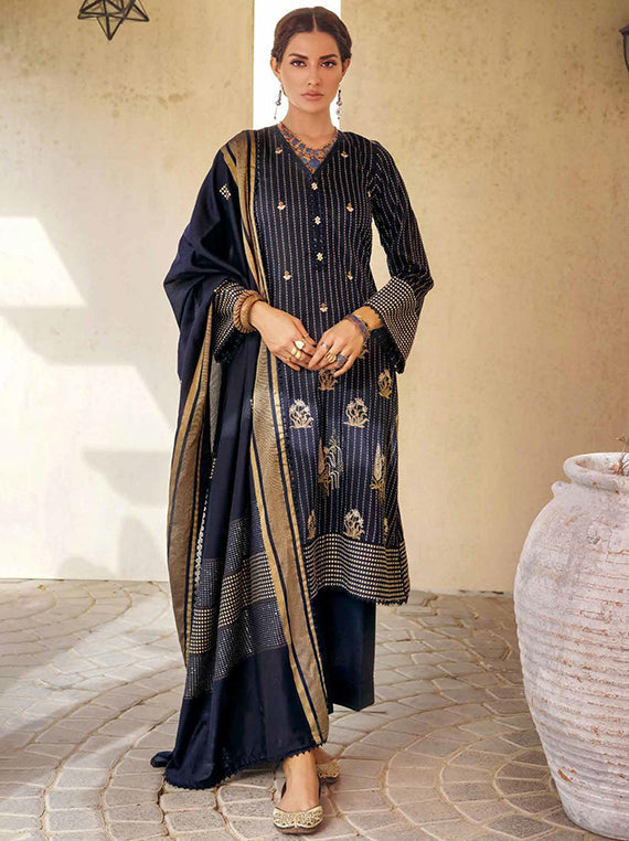 Premium Printed Embroidered Collection 2026 (MJ-32076)