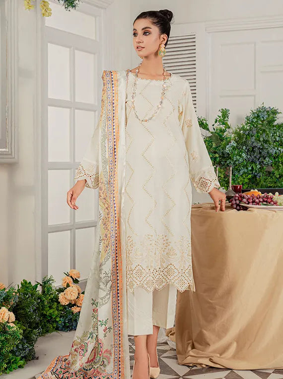 Premium Unstitched Lawn Collection 2025 (ECS-10)