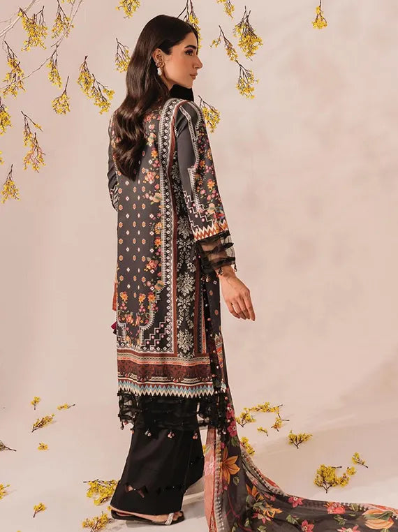 Premium Unstitched Lawn Collection 2025 (MKL-12)