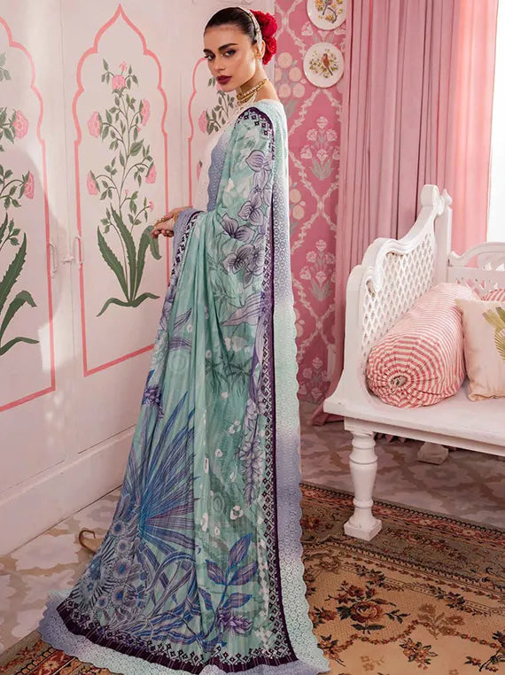Premium Unstitched Lawn Collection 2025 (NS-112)