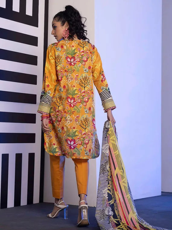 Premium Unstitched Lawn Collection 2025 (U3R-POPV1-1)