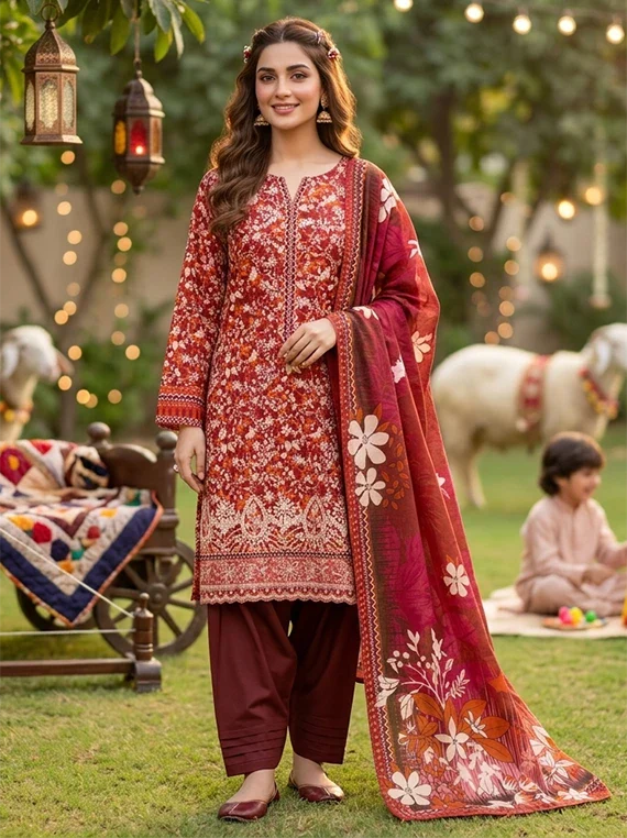 Stitched Chikankari Lawn Edit 26 Vol-26MX12 (D-02)