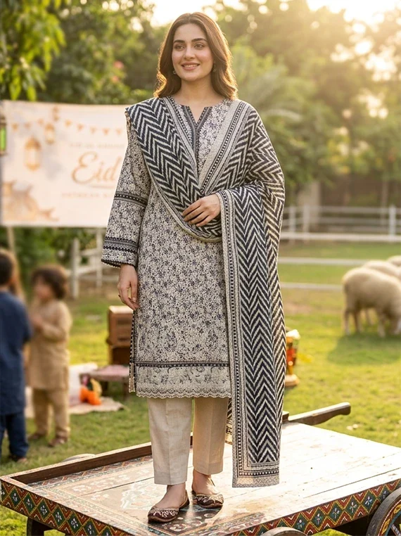 Stitched Chikankari Lawn Edit 26 Vol-26MX12 (D-06)