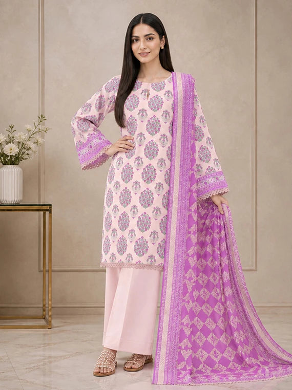 Printed Summer Lawn By SAPPHIRE Collection 2026 Vol-08 (3PB-WS26CL8-75)