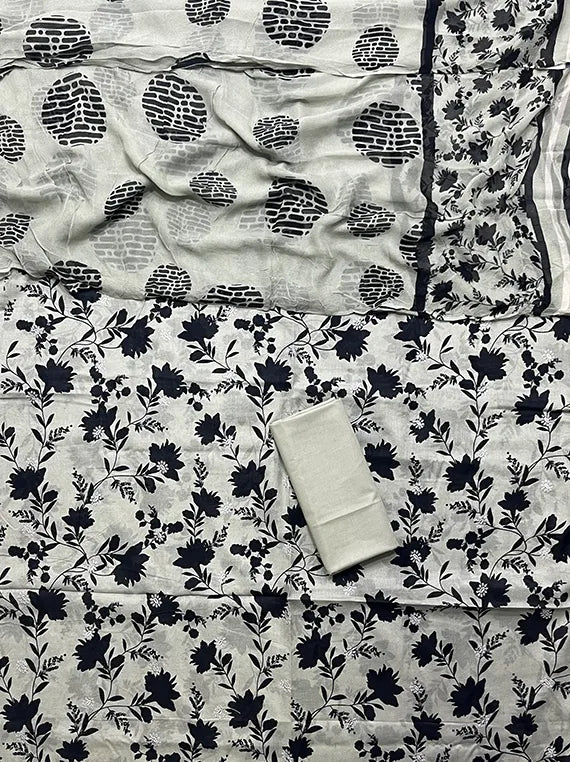 Printed Chikankari Lawn Collection 2025 Vol-PC48 (PC48-08)