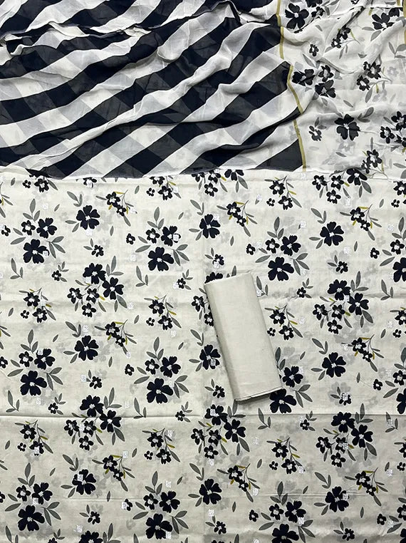 Printed Chikankari Lawn Collection 2025 Vol-PC48 (PC48-09)