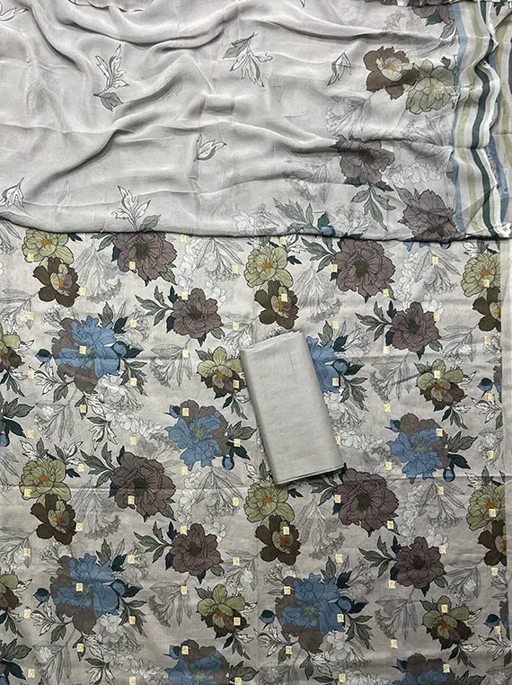 Printed Chikankari Lawn Collection 2025 Vol-PC48 (PC48-12)