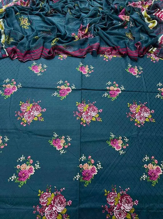 Printed Jacquard Khaddar Collection 2024 Vol-PC-30 (PC-30-02)