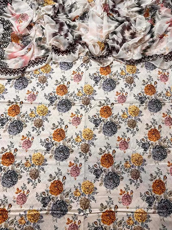 Printed Jacquard Khaddar Collection 2024 Vol-PC-30 (PC-30-04)
