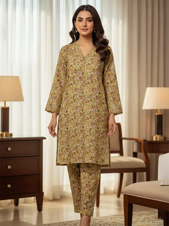 Printed Lawn Collection 2026 Vol-FA 04 by Umar Poshak (D-13)