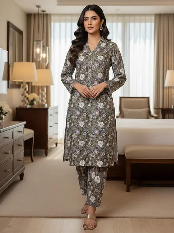 Printed Lawn Collection 2026 Vol-FA 04 by Umar Poshak (D-16)