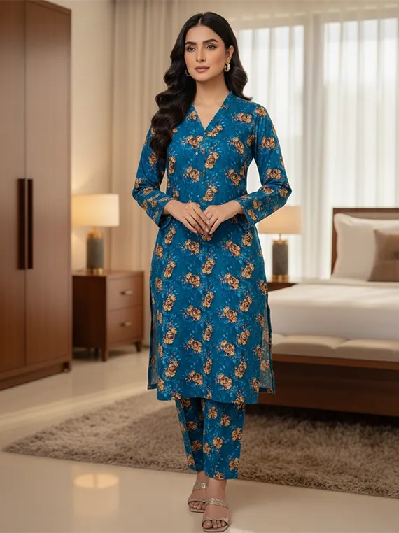 Printed Lawn Collection 2026 Vol-FA 04 by Umar Poshak (D-19)