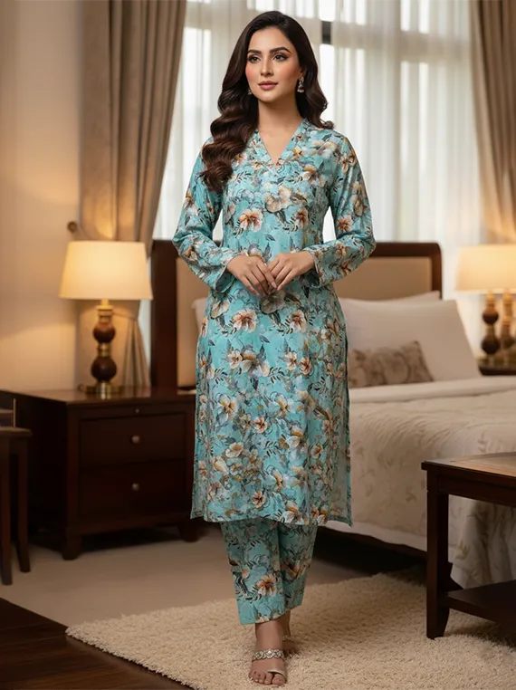 Printed Lawn Collection 2026 Vol-FA 04 by Umar Poshak (D-28)