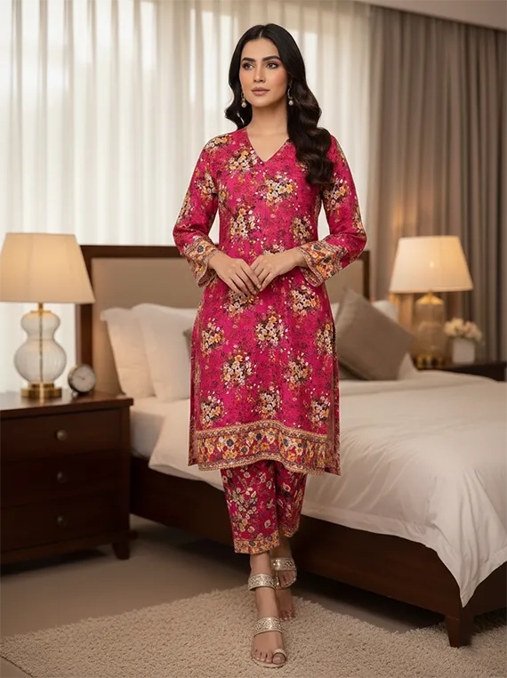 Printed Lawn Collection 2026 Vol-FA 04 by Umar Poshak (D-31)