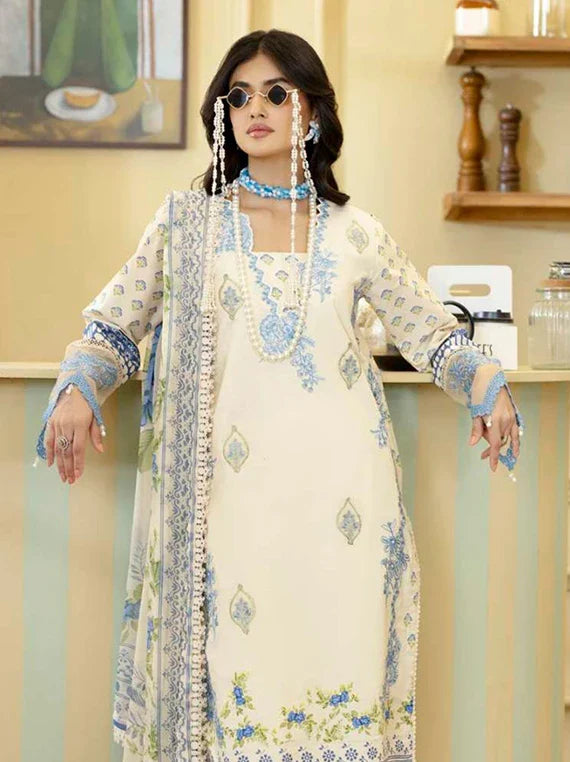 Printkari by Alzohaib Embroidery Lawn Collection 2026 (D-04)