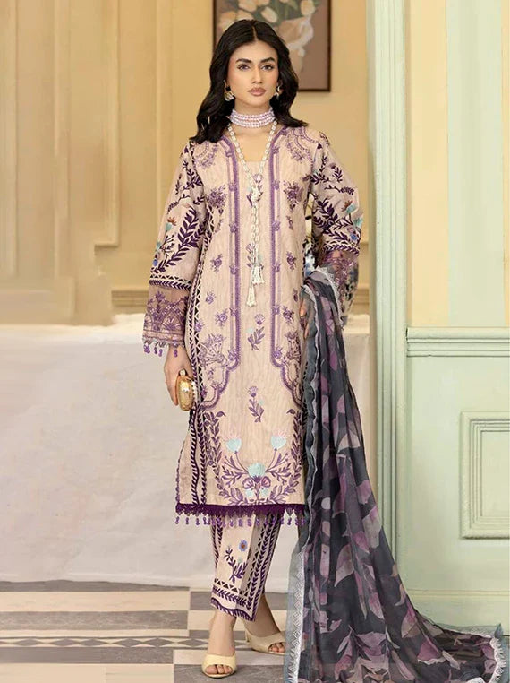 Printkari by Alzohaib Embroidery Lawn Collection 2026 (D-06)