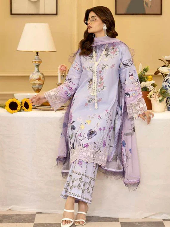 Printkari by Alzohaib Embroidery Lawn Collection 2026 (D-08)