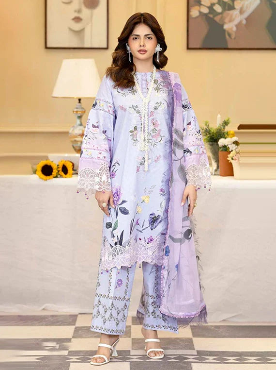 Printkari by Alzohaib Embroidery Lawn Collection 2026 (D-08)