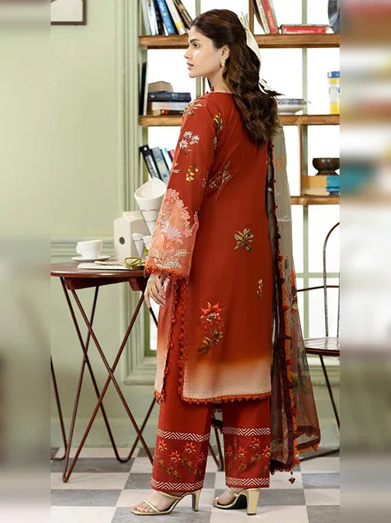 Printkari by Alzohaib Embroidery Lawn Collection 2026 (D-09)