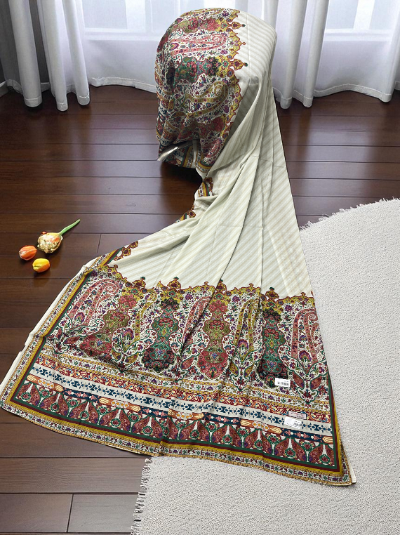 Pure Digital Printed Swiss Lawn Shawl Edit25 (25SH78-02)