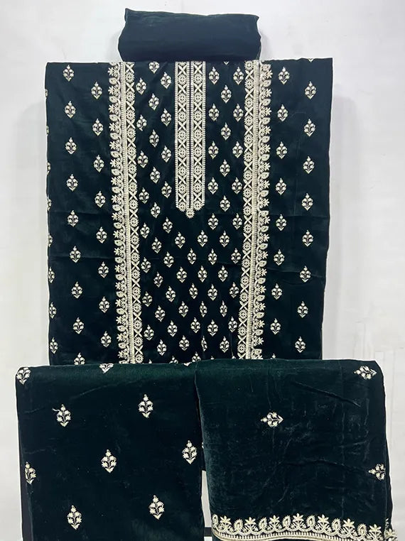Pure Luxury Embroidered Micro Velvet 9000 Collection 2024 (IK-452-07)