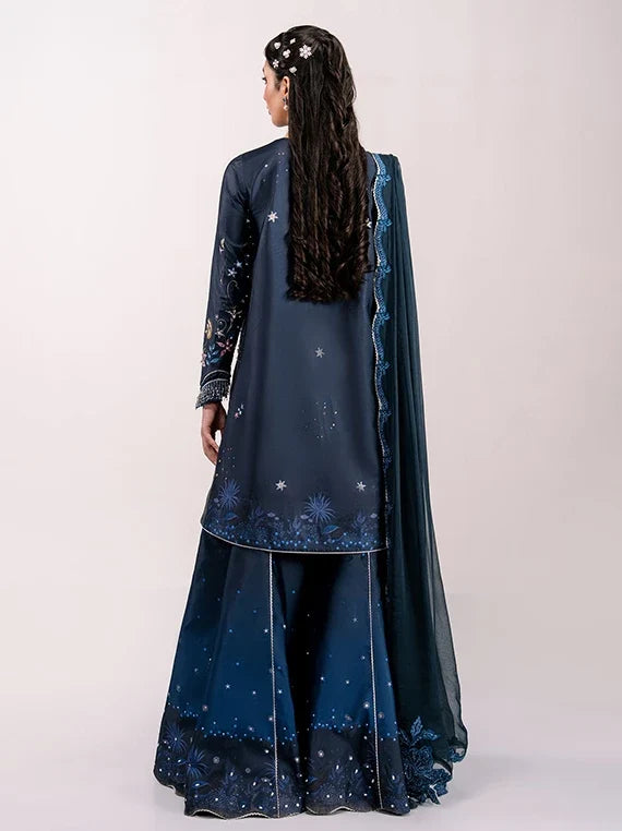 QALAMKAR Luxe Embroidered Silk Collection 2026 (QSL-06 NERINA)