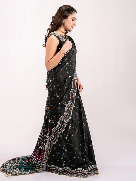 QALAMKAR Luxe Embroidered Silk Collection 2026 (QSL-08 LINNEA)