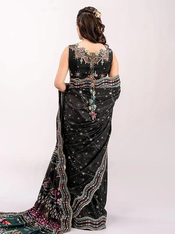 QALAMKAR Luxe Embroidered Silk Collection 2026 (QSL-08 LINNEA)