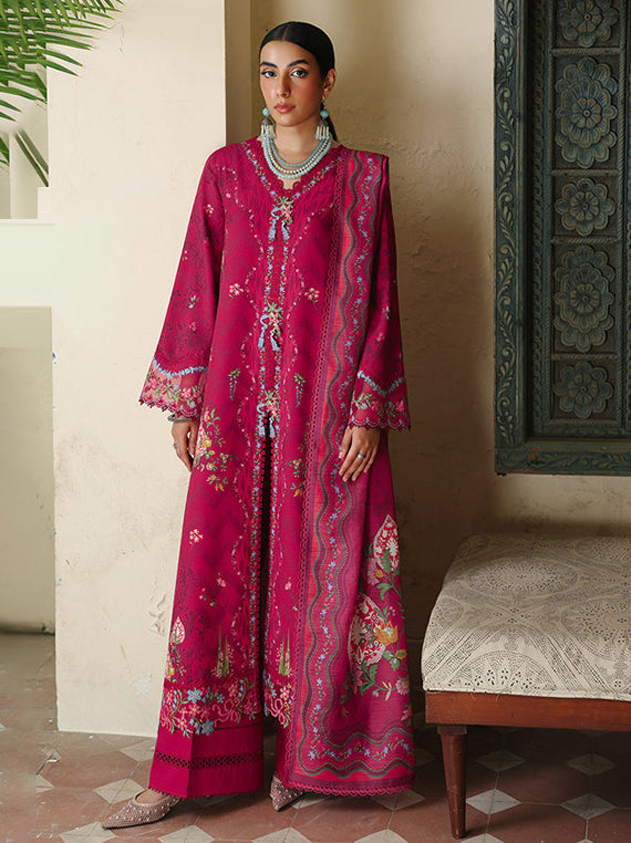 Premium Winter Wear Collection 2026 (Qalamkar-QW-02-A-MIREL-F)