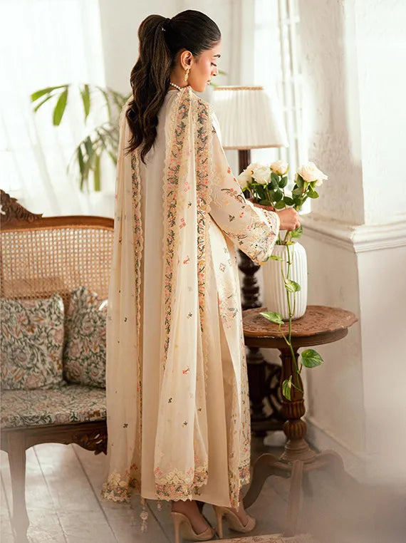 Qalamkar Embroidered Luxury Lawn Collection 2025 (SB-01-Rina)