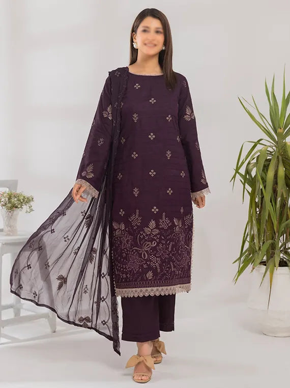 Qalamkar by Fantak Embroidered Viscose Collection 2025 (D-01)