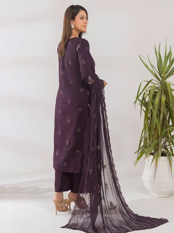 Qalamkar by Fantak Embroidered Viscose Collection 2025 (D-01)