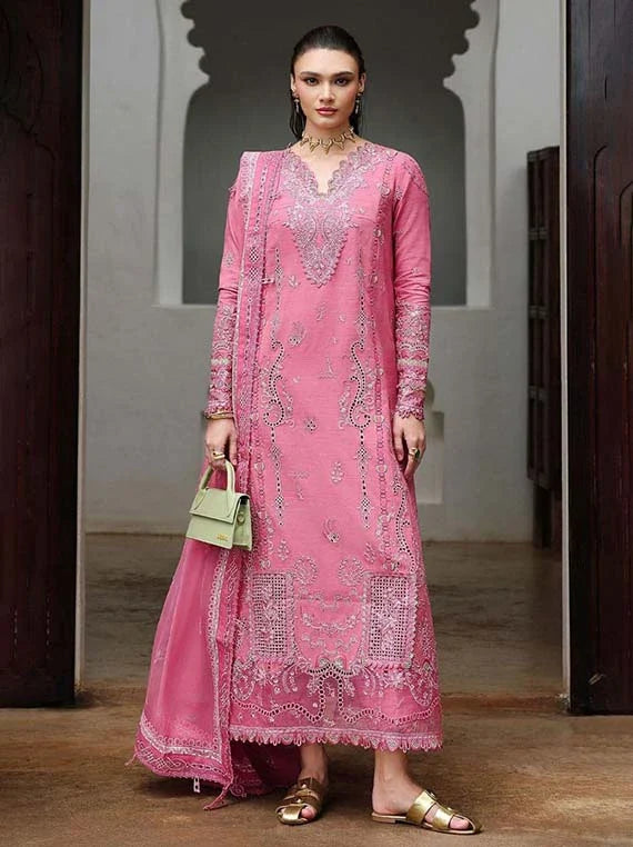 Qline by Qalamkar Embroidered Linen Collection 2026 (KL-04 BLOOM)