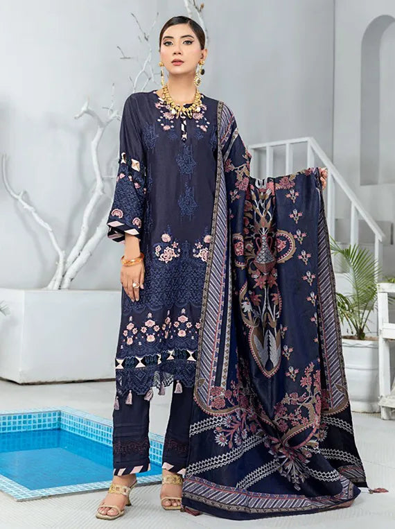 Queen Embroidered Winter Collection 2024 By Sitara Studio (QUN053)