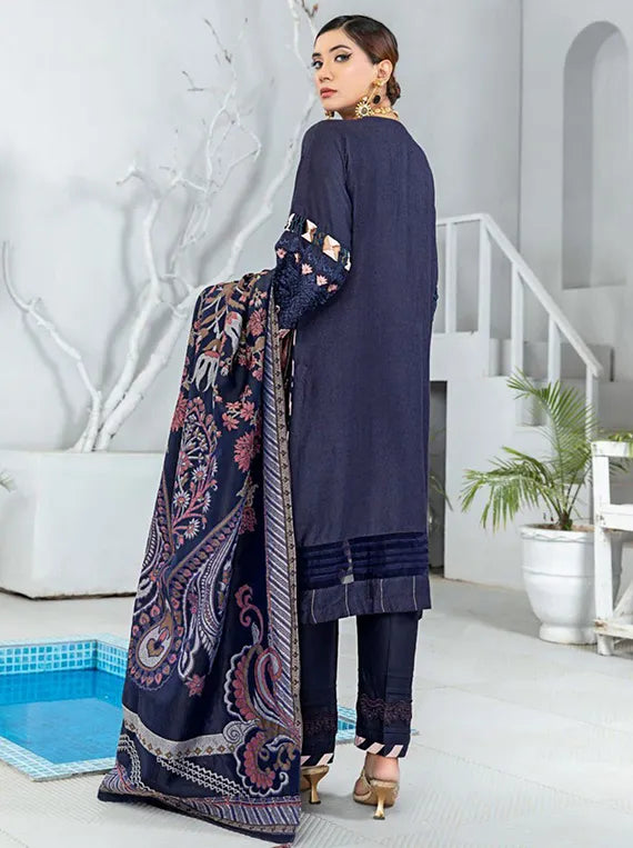Queen Embroidered Winter Collection 2024 By Sitara Studio (QUN053)