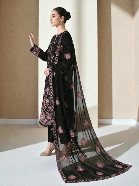 Queen by Eleganza Premium Lawn Collection 2026 Vol-72 (D-01)
