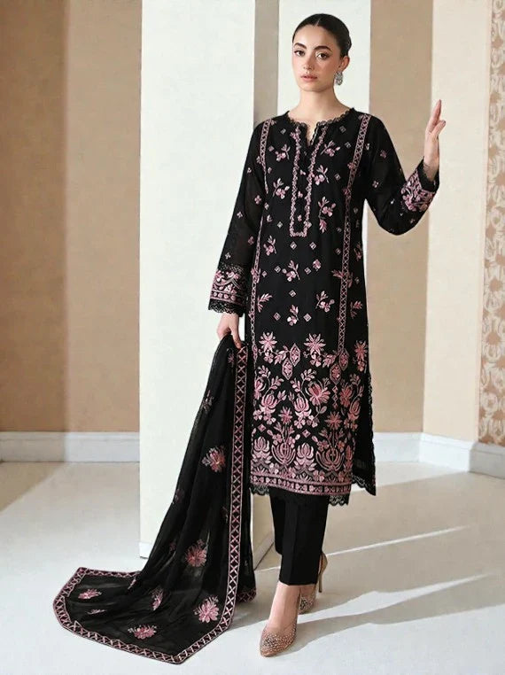 Queen by Eleganza Premium Lawn Collection 2026 Vol-72 (D-01)