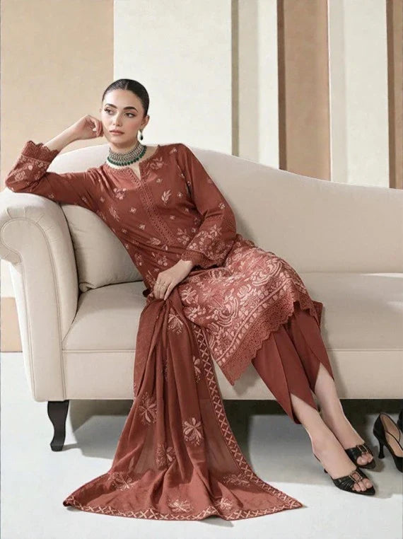 Queen by Eleganza Premium Lawn Collection 2026 Vol-72 (D-07)