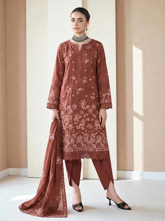 Queen by Eleganza Premium Lawn Collection 2026 Vol-72 (D-07)