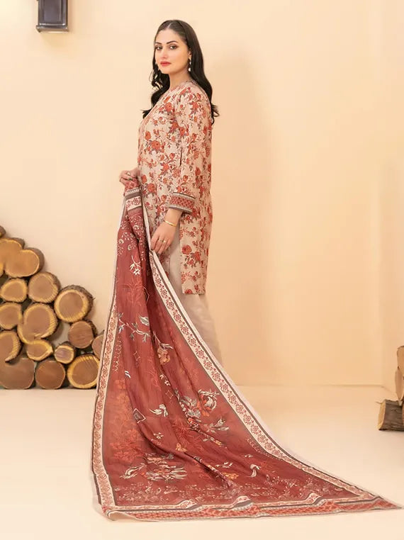 RAHAF Printed Khaddar Collection 20255 by Tawakkal Fabrics (D-4781)