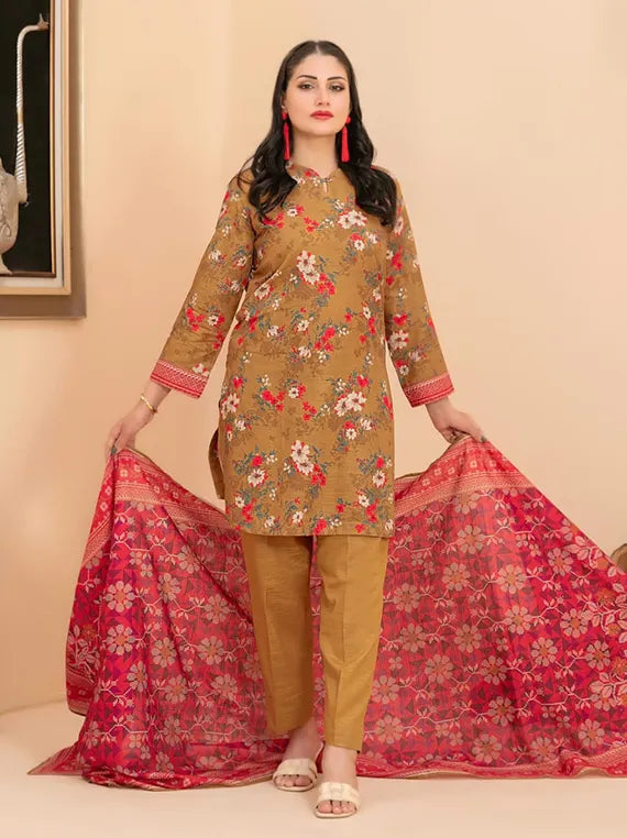 RAHAF Printed Khaddar Collection 20255 by Tawakkal Fabrics (D-4782)