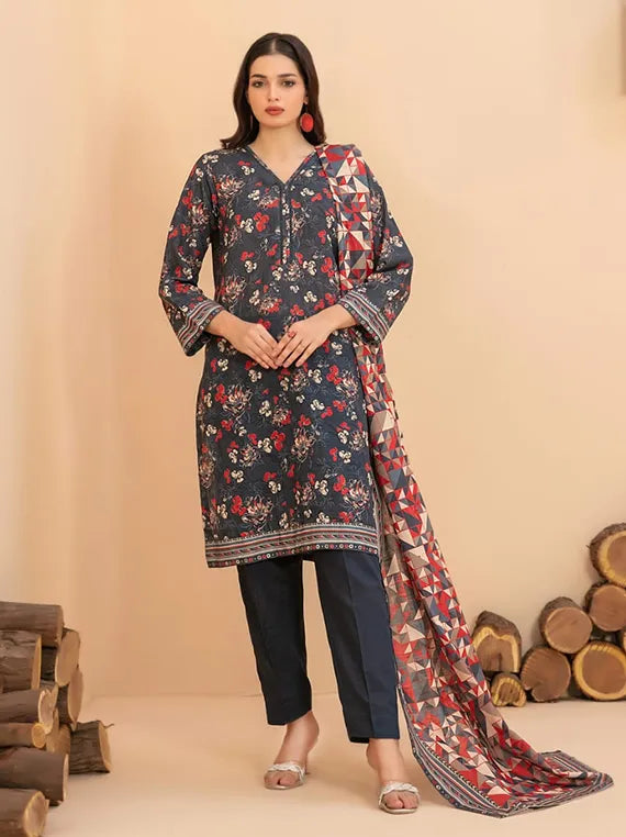 RAHAF Printed Khaddar Collection 20255 by Tawakkal Fabrics (D-4785)