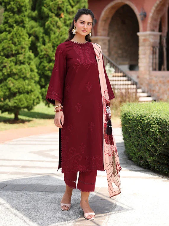 RAMEEN by Rang Rasiya Embroidered Lawn Collection 2026 (09-Noir Bloom)