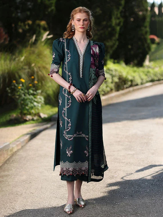 RAMEEN by Rang Rasiya Embroidered Lawn Collection 2026 (12-Emerald)