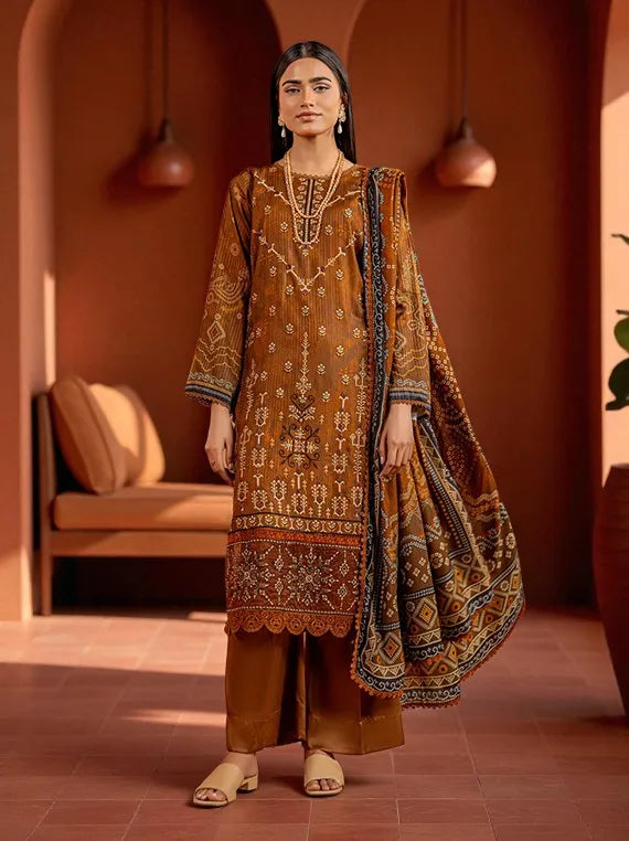 RANGOON Embroidered Organza Collection 2025 by Azam Arts (D-1998)