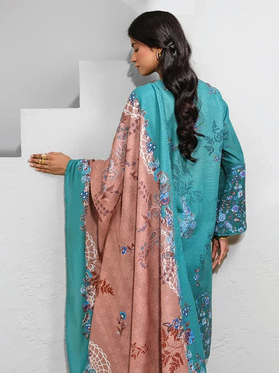 RAQS Digital Printed Khaddar Unstitched Collection'26 (D-04)