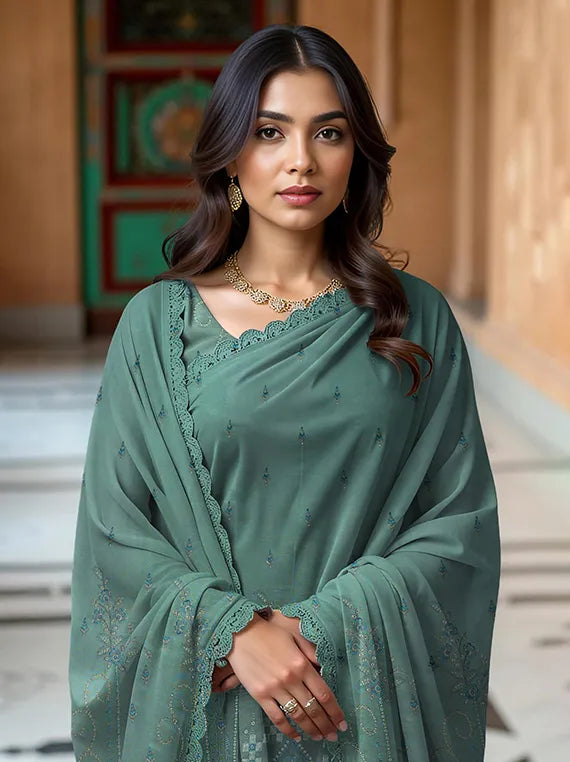 RASHk by Sobia Waseem Embroidered Dhanak Collection 2025 (D-01)
