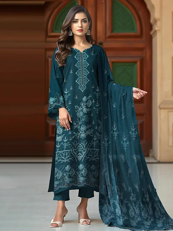 RASHk by Sobia Waseem Embroidered Dhanak Collection 2025 (D-07)