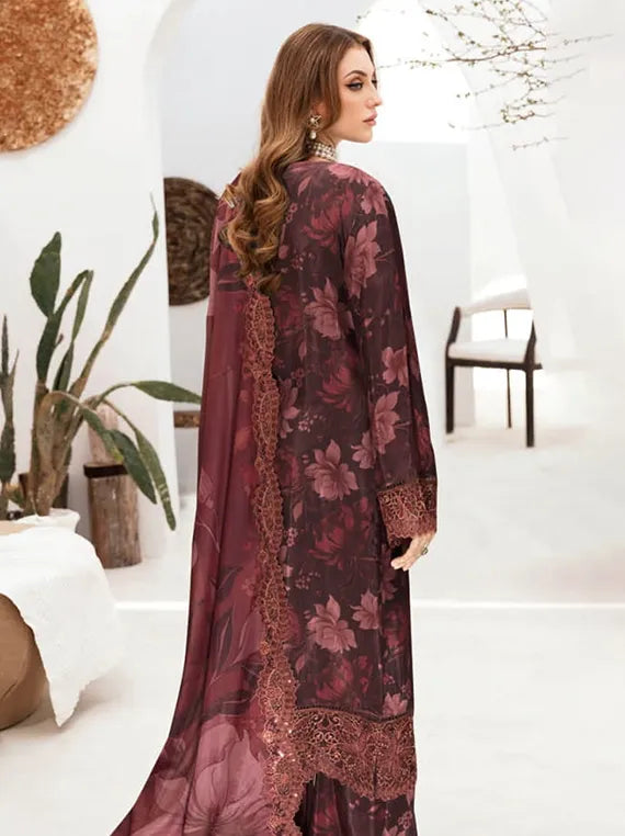 RIWAJ by Ramsha Embroidered Raw Silk Collection 2026 (J-602)