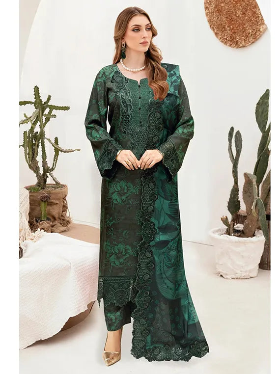 RIWAJ by Ramsha Embroidered Raw Silk Collection 2026 (J-605)